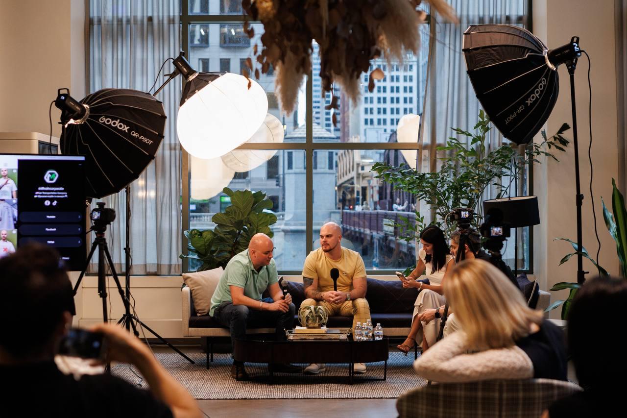 Miliva owners during a professional studio interview