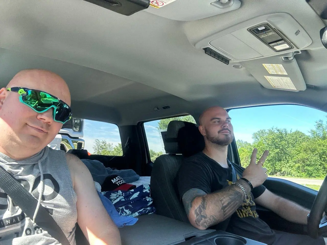 Miliva owners in the cab during their early driving days